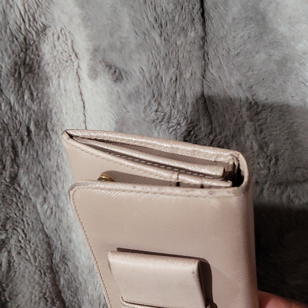 PRADA Saffiano Metal Ribbon Long Wallet beige - Picture 3 of 16